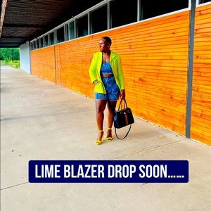 Vintage Lime green blazer